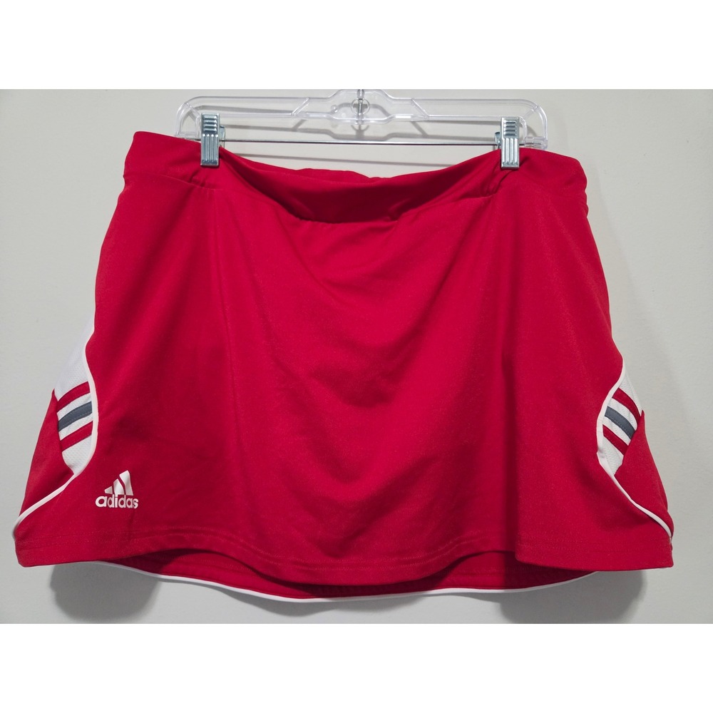 Adidas ClimaCool Womens Red Athletic Tennis Skort Size XL Golf Running Skirt